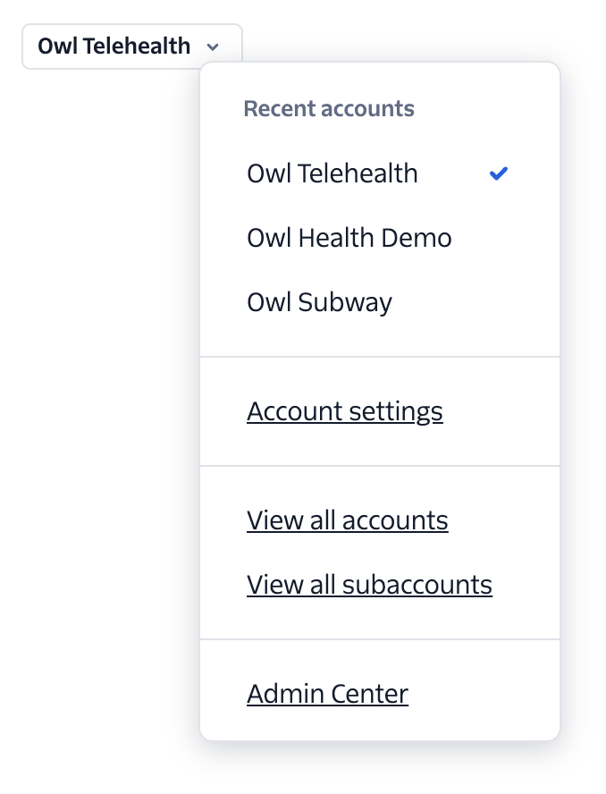 Preview of the Navigation UI Kit components