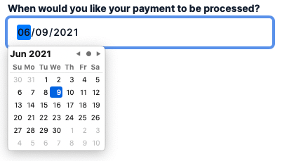 Safari implementation of date picker